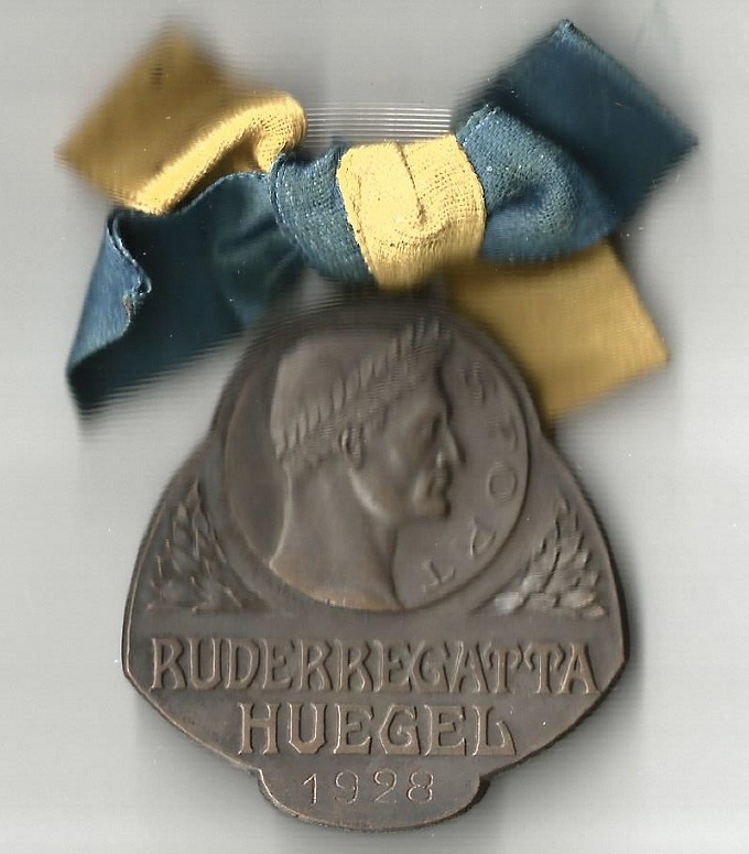 medal ger 1928 regatta essen huegel