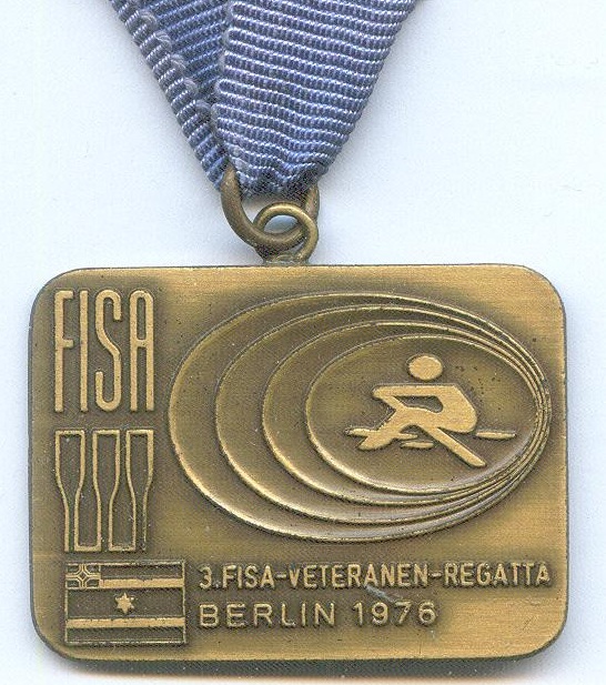 medal ger 1976 3rd fisa veterans regatta berlin front