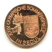 medal ger 1988 og seoul 1x reverse