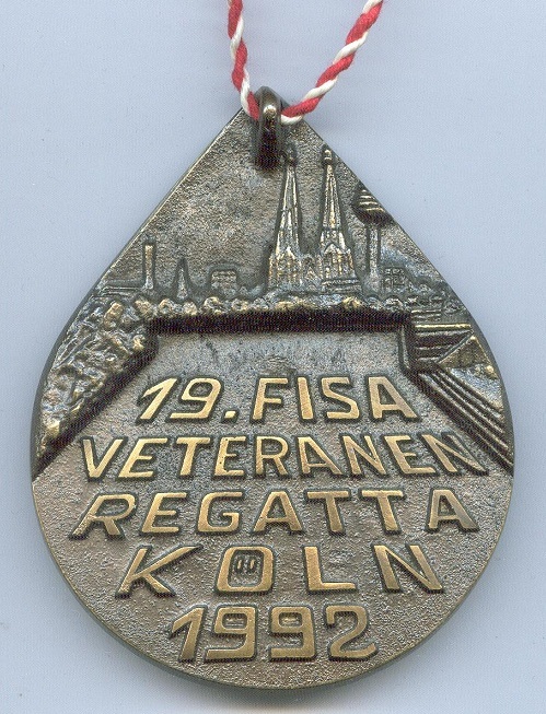 medal ger 1992 19th fisa veterans regatta cologne