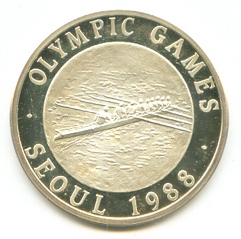 medal kor 1988 og seoul silver 999