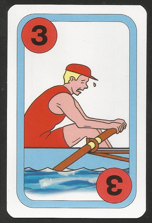 Card game AUT 1997 Oxford Cambridge Boat Race Cambridge 3