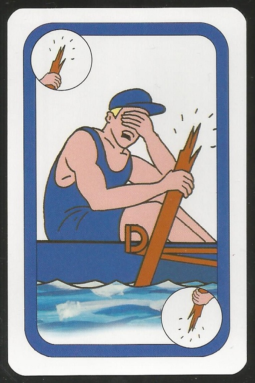 Card game AUT 1997 Oxford Cambridge Boat Race Oxford broken oar