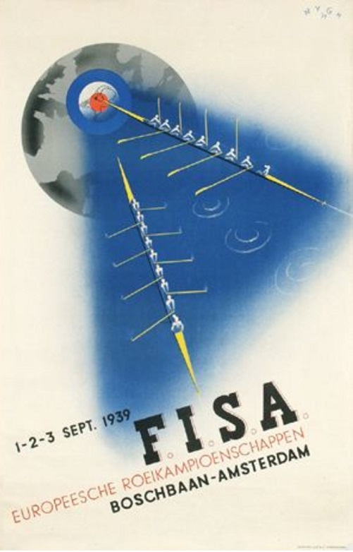 Magnet NED 1939 ERC Amsterdam cancelled owing to outbreak of WWII