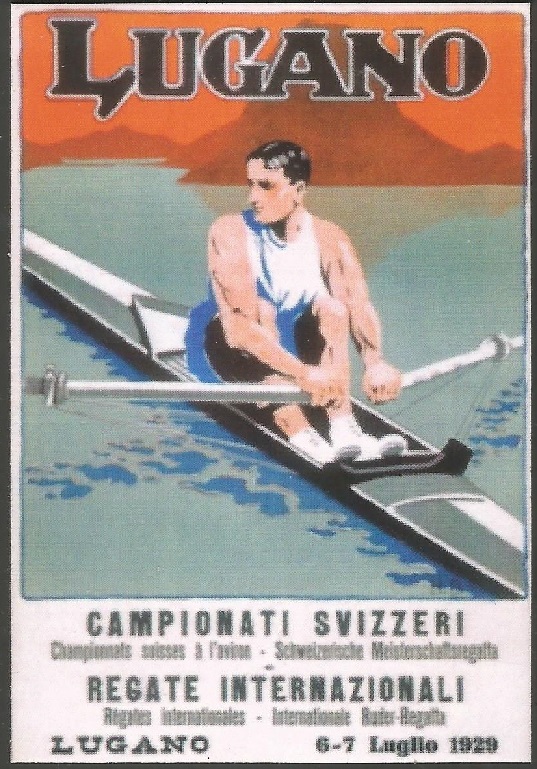 Magnet SUI 1929 Swiss national championships and International regatta Lugano