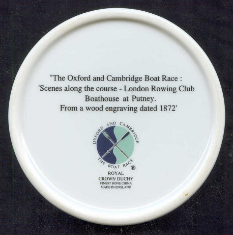memorabilia gbr undated china box the oxford and cambridge boat race london rcboathouse at putney from a wood engraving dated 1872 bottom 