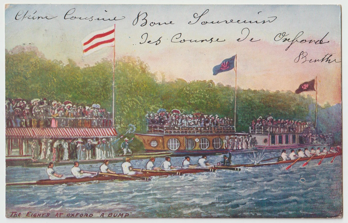 PC GBR The Eights at Oxford A Bump PU 1905