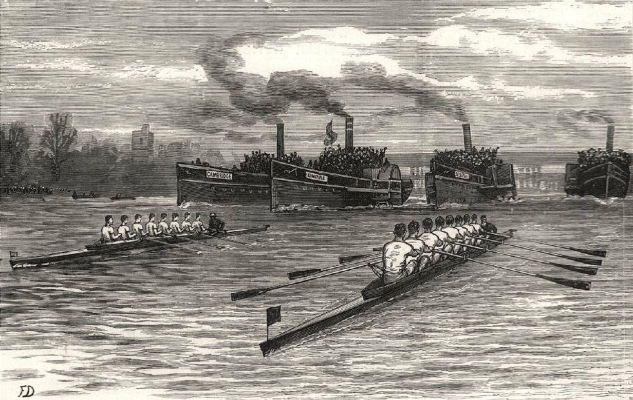 Print GBR 1882 Boat Race Oxford begins to lead The Illustrated London News