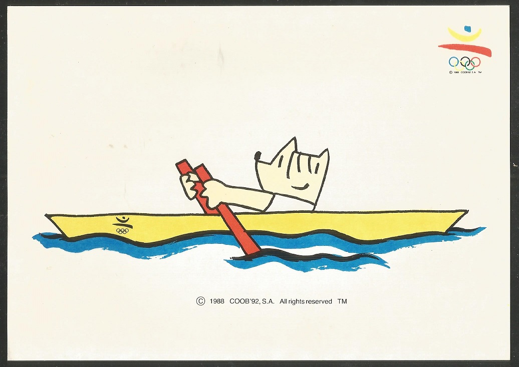 PC ESP 1989 OG Barcelona 1992 No. 33 colleccion Olimpica official rowing mascot