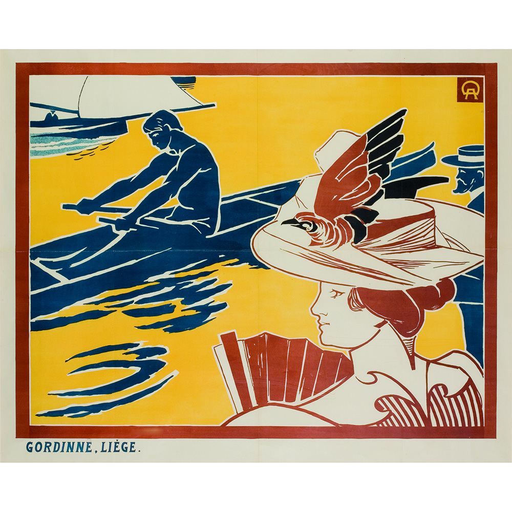 Print BEL Regate et Chapeau a Plumes 1897 by Auguste Donnay BEL 1862 1921d o n n a y auguste li ge18621921 r e g a t e e t 846205 5b7c2617ce9d8