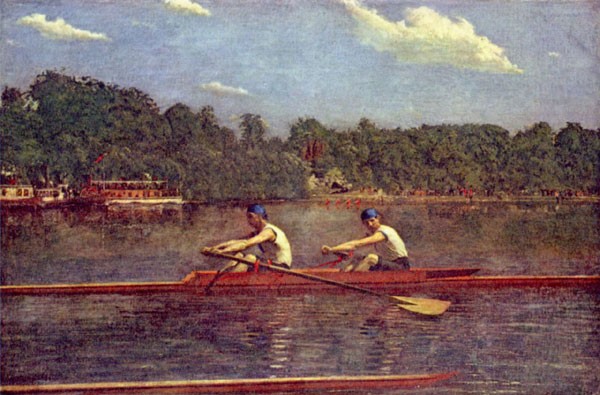 painting t.eakins the biglin brothers racing