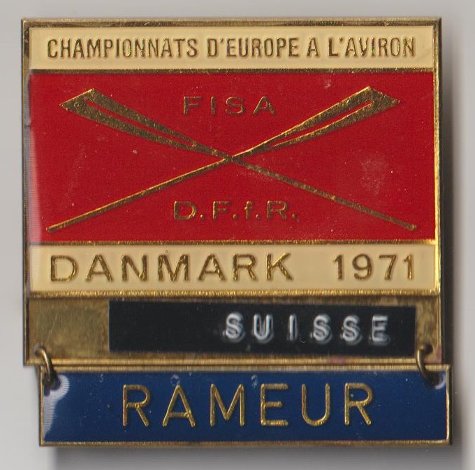 Badge DEN 1971 ERC Copenhagen Swiss competitor