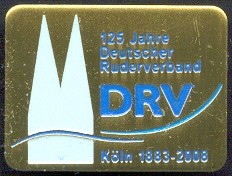 pin ger 2008 german rowing federation 125 years silhouette of cathedral cologne in bronze 