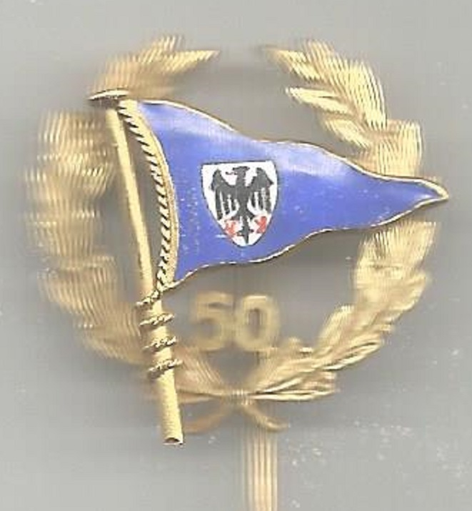 pin ger deutscher ruderverband for 50 years membership ii