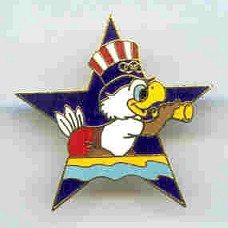 pin usa 1984 og los angeles american eagle coxing star shape