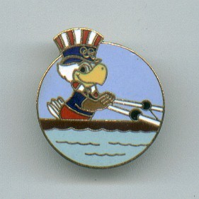 pin usa 1984 og los angeles american eagle sculling button shape 