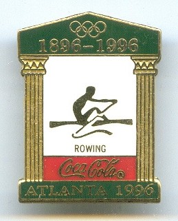 pin usa 1996 og atlanta coca cola golden pictogram no. 8 olympic rings with 1896 1996 