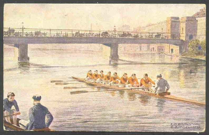 pc aut b.k.w.i. 460 2 drawing of 8 crew in orange clothing approaching a bridge 