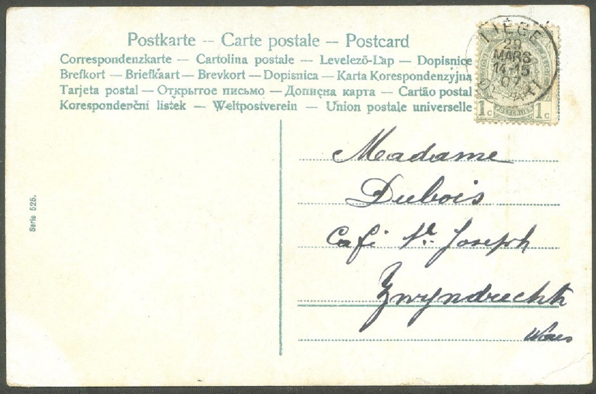PC BEL Liege Société Royale Union nautique founded 1873 eight different views VI reverse
