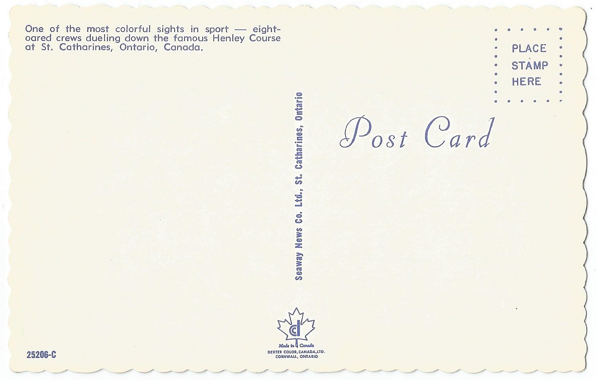 PC CAN Royal Canadian Henley Regatta St. Catherines M8 race reverse