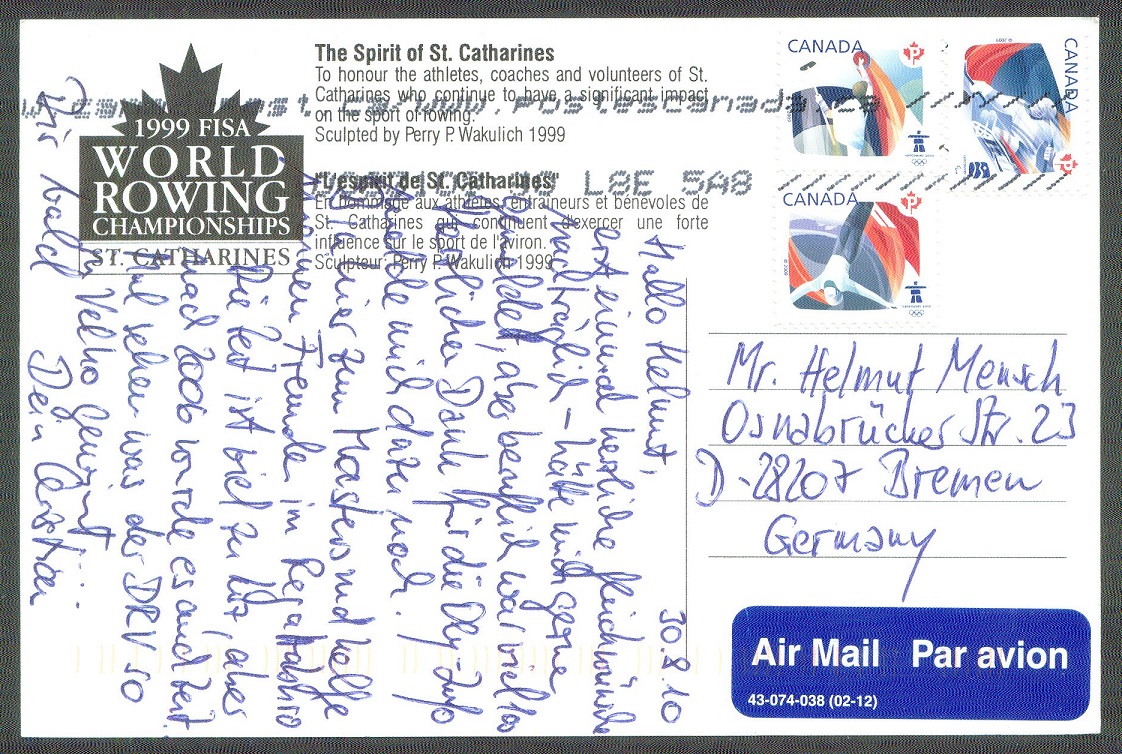 pc can 1999 wrc st. catherines the spirit of st. catherines sculpture reverse