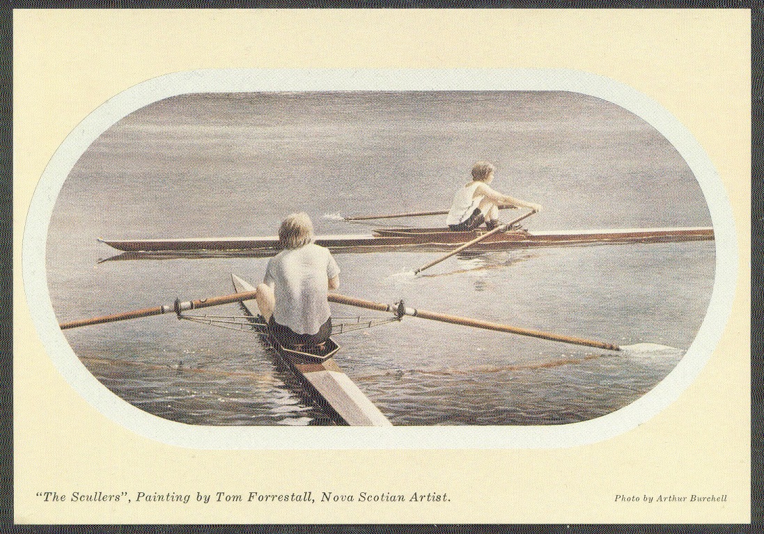 pc can the scullers painting by tom forrestall