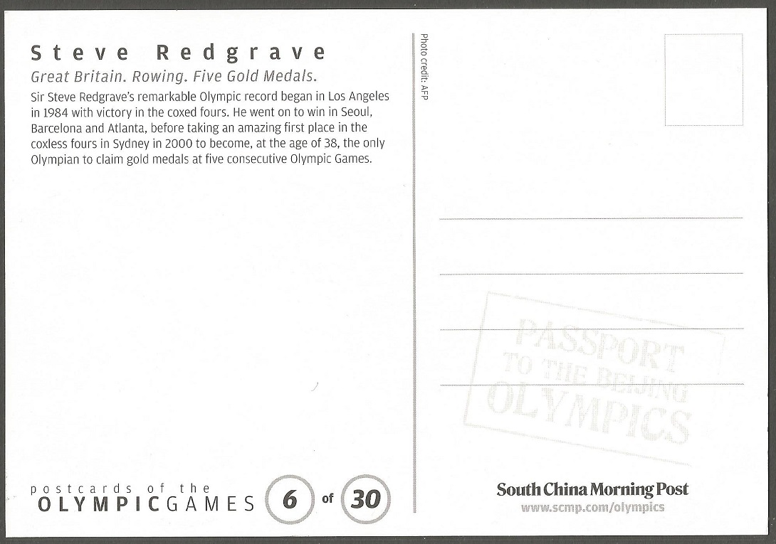 PC CHN 2008 OG Sydney Steve Redgrave with his crew M4 gold medal winner reverse