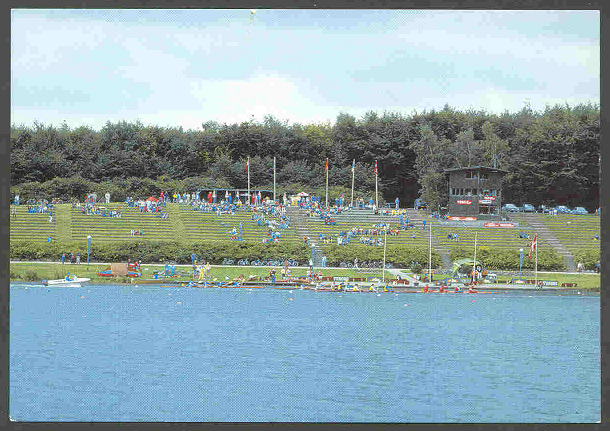 pc den bagsvaerd lake gladsaxe rostadion photo of pontoons and finish tower during regatta