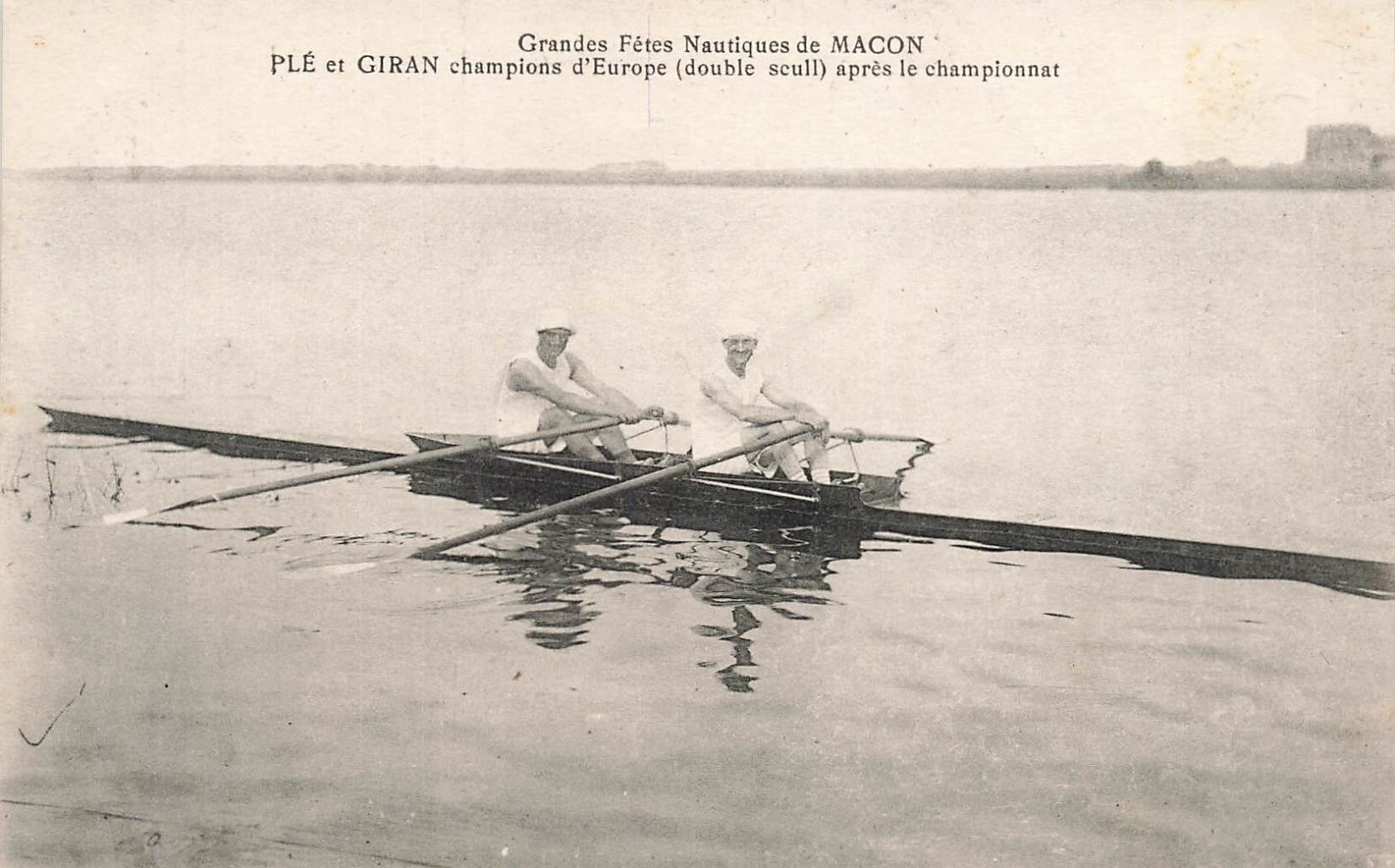 PC FRA 1920 ERC Macon Alfred Plé Gaston Gira FRA M2X gold medal winners