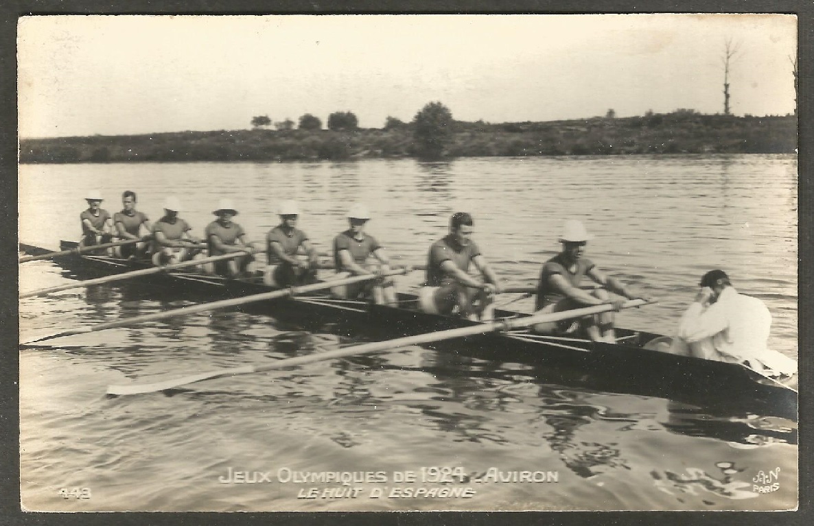 PC FRA 1924 OG Paris No. 443 The Spanish M8 eliminated in semifinal heat No. 3
