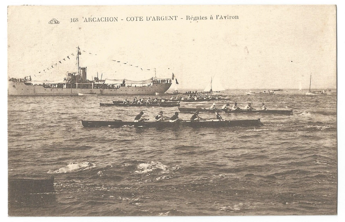 PC FRA Arcachon Cote dArgent Coastal rowing regatta PU 1920