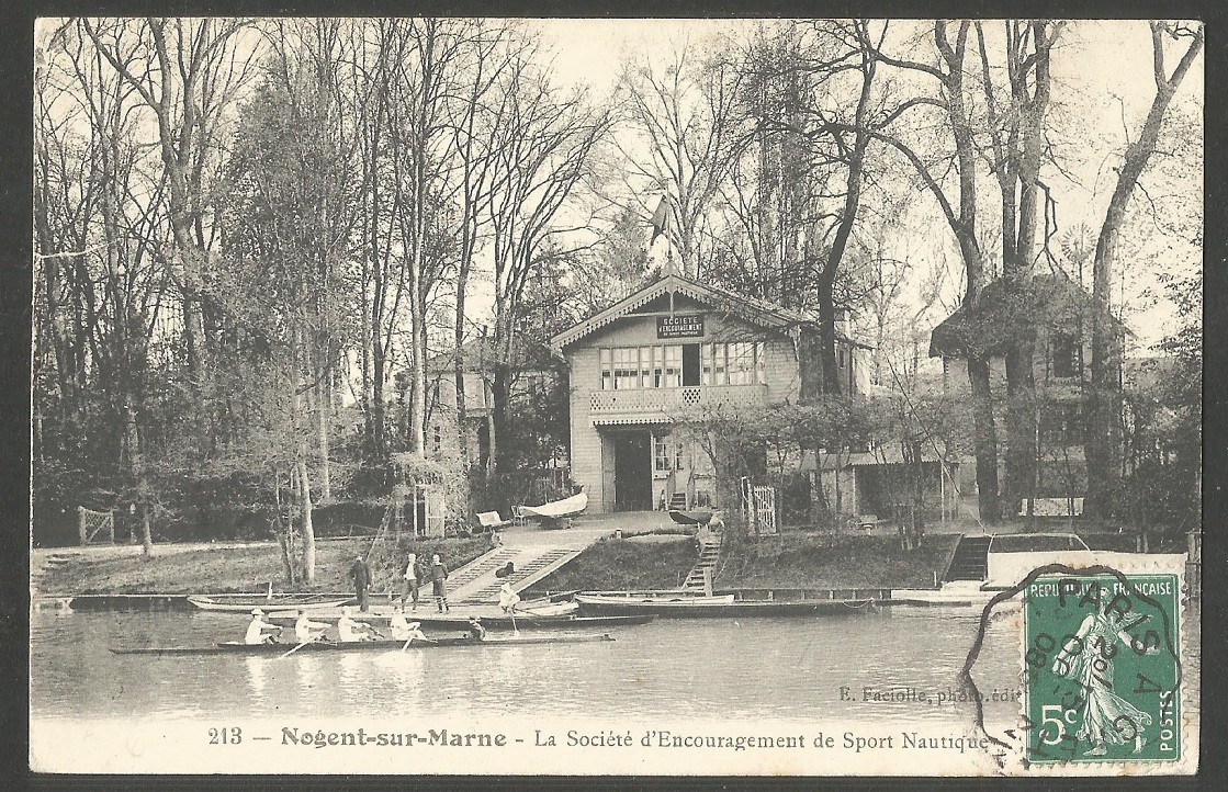 PC FRA Nogent sur Marne boathouse of La Société dEncouragement de Sport Nautique PU 1908