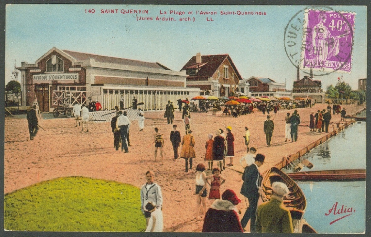 PC FRA St. Quentin La Plage et LAviron 1935 Boathouse