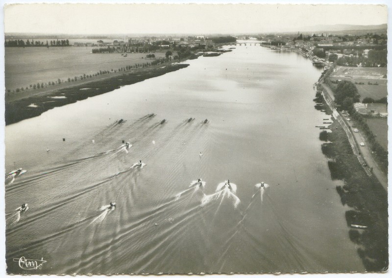 pc fra 1951 erc macon aerial view of race in progress 