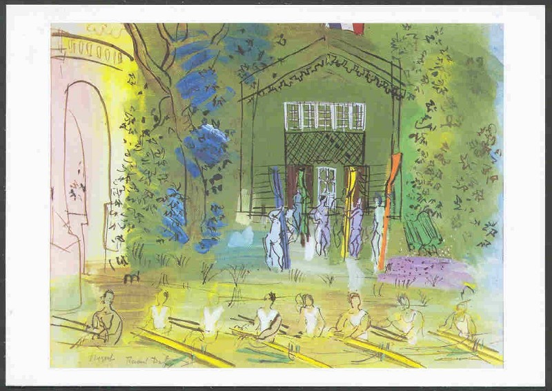 pc painting r. dufy 1877 1953 les canotiers a nogent 1925