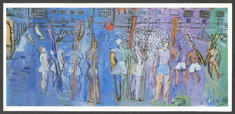 pc painting r. dufy 1877 1953 regatta at henley the oarsmen 
