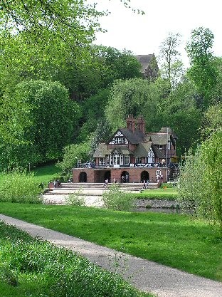 pc gbr shrewsbury pengwern bc 2006 coloured photo of boathouse 