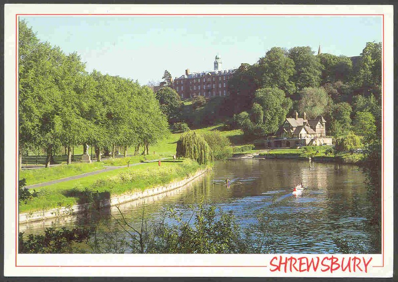 pc gbr shrewsbury rc and school overlook the river severn shropshire