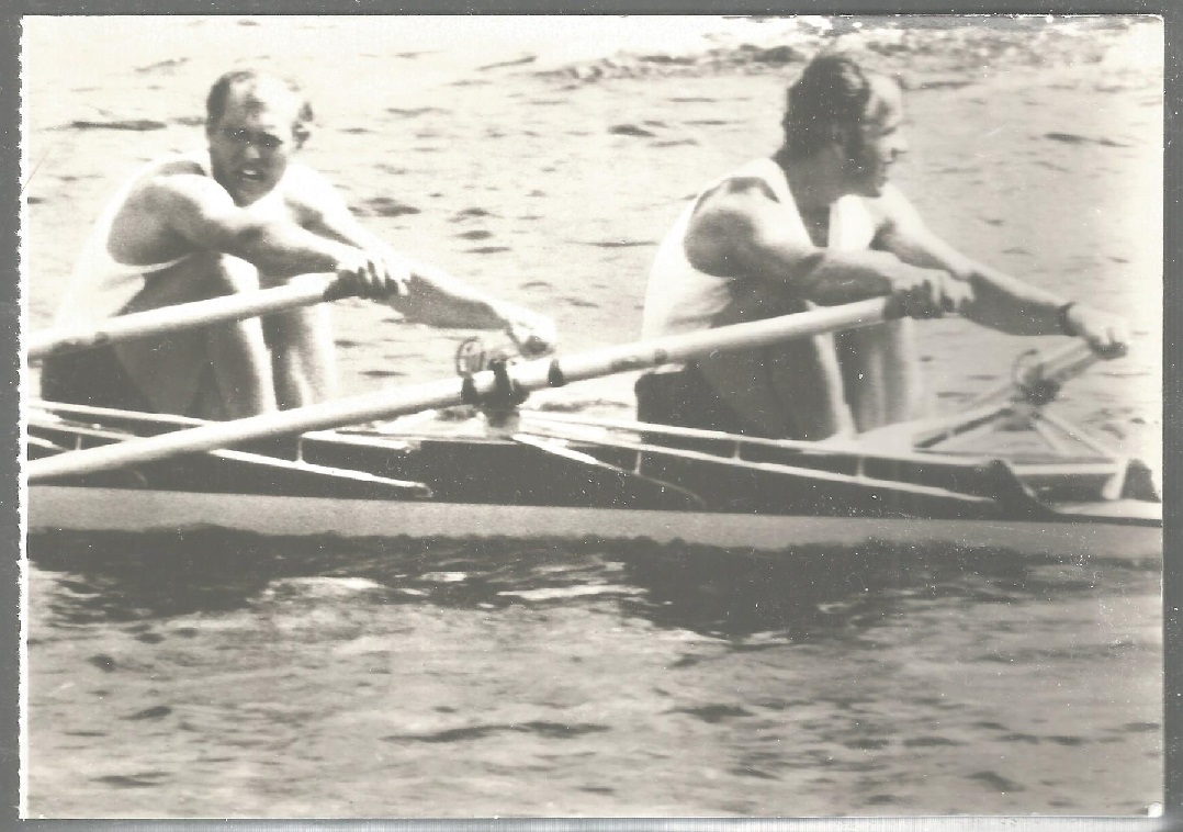 PC GDR 1976 OG Montreal M2X bronze medal winners Hans Ulrich Schmied Juergen Bertow GDR