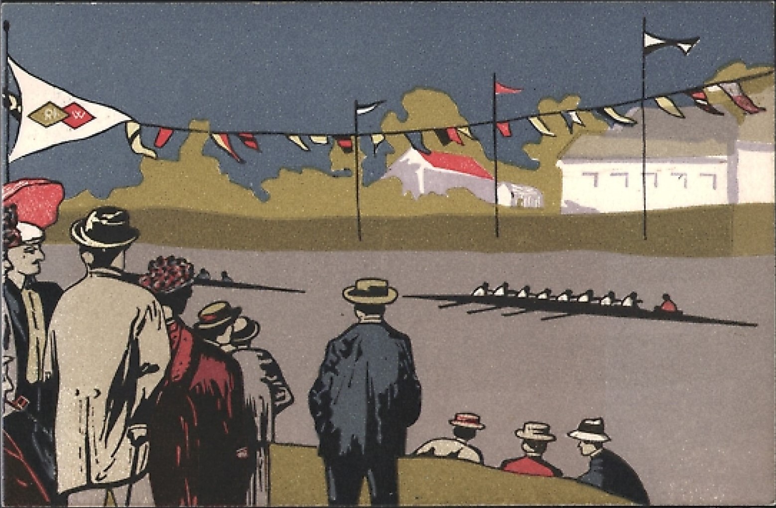 PC GER Duisburg Ruhrort Regatta 1909 organized by Rheinisch Westfaelischer Regatta Verband