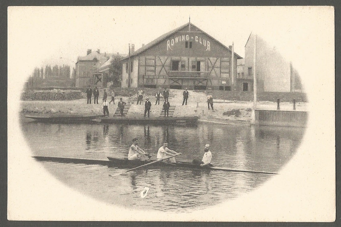 PC GER Strassburg Rowing Club founded 1879 now FRA undivided back pre 1905