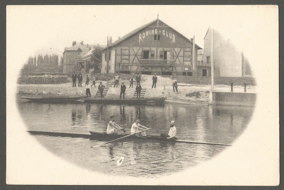 PC GER Strassburg Rowing Club founded 1879 now FRA undivided back pre 1905