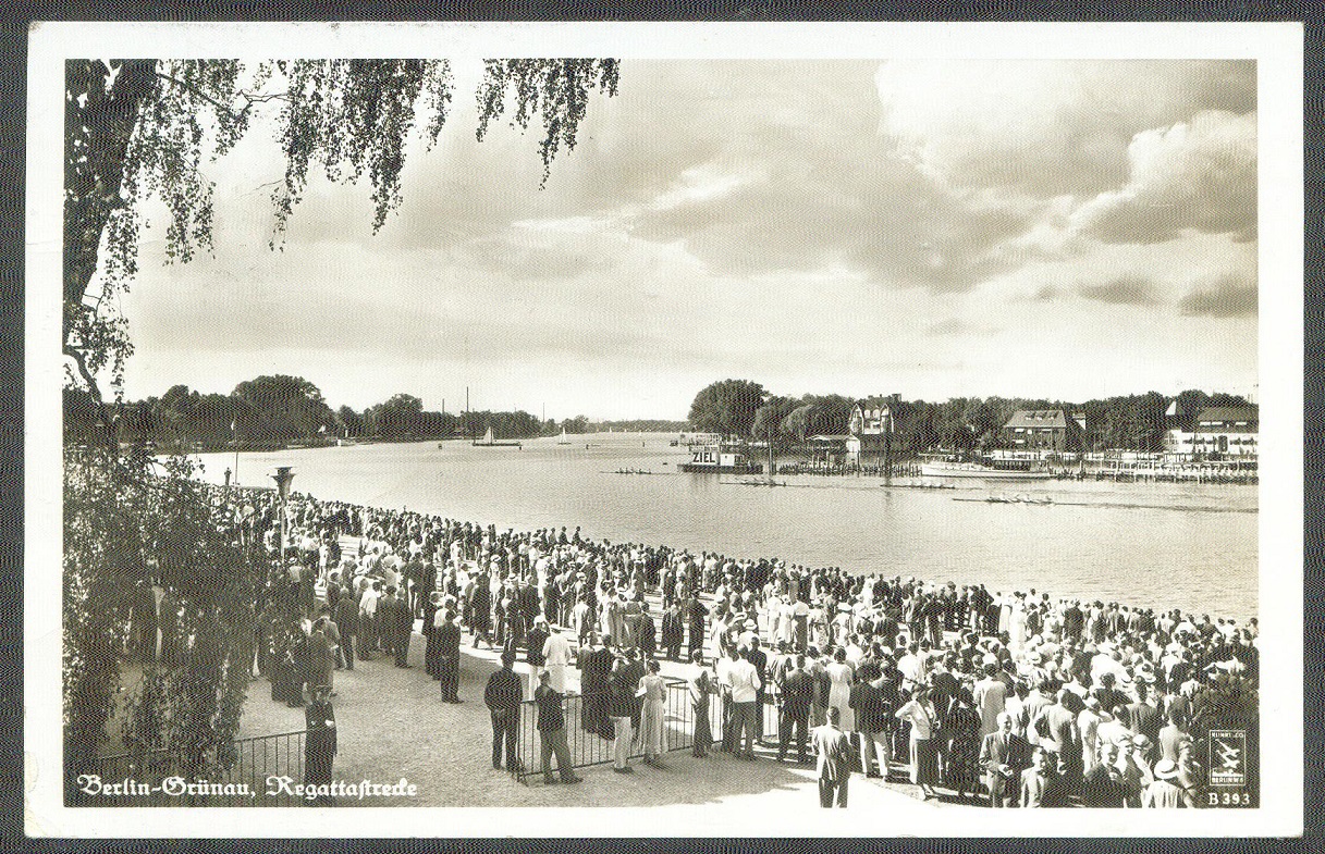 pc ger 1936 berlin gruenau regatta course finish area klinke b 393 pu 1939