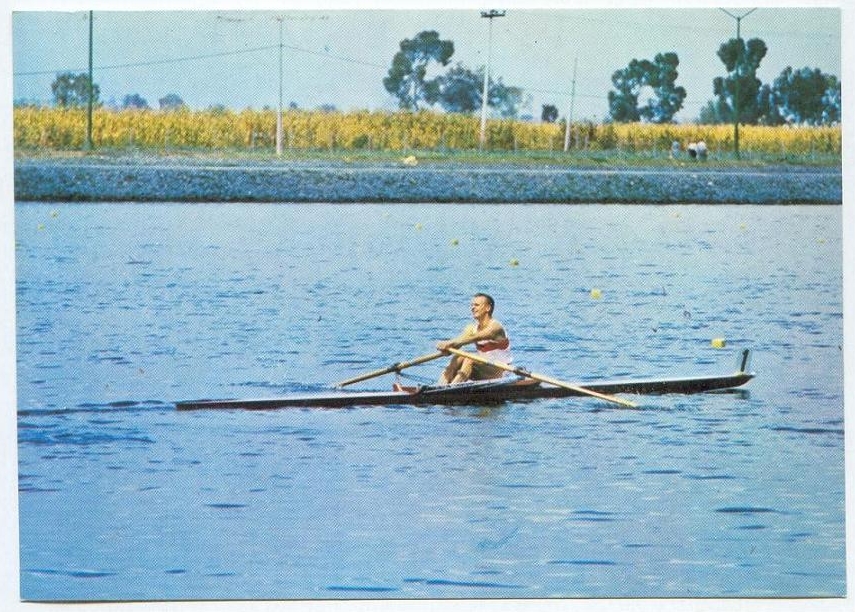 pc ger 1968 djh spendenkarte no. 32 jochen meissner ger in the 1x final silver medal winner