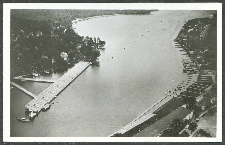 pc ger berlin gruenau 1936 regatta course photo hoffmann no. o 34 with pm berlin gruenau regattabahn aug. 14th day of finals 1