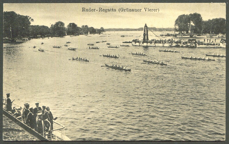 pc ger berlin gruenau regatta gruenauer vierer parade of gig boats 