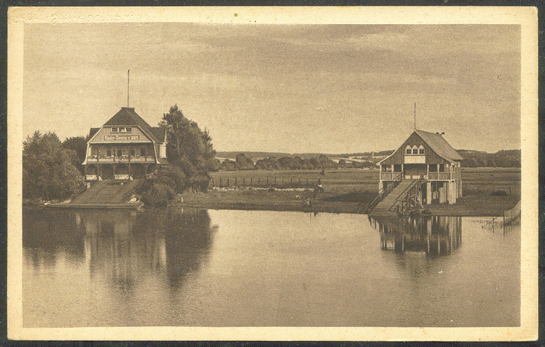 pc ger frankfurt a. o. boathouses at the old oder river rv von 1889 on the left