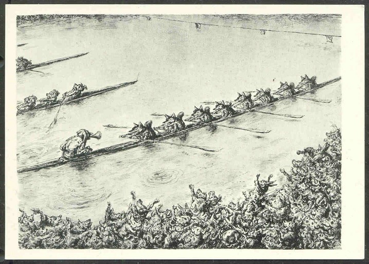 pc ger lithographic print the ratzeburg eight by a. paul weber
