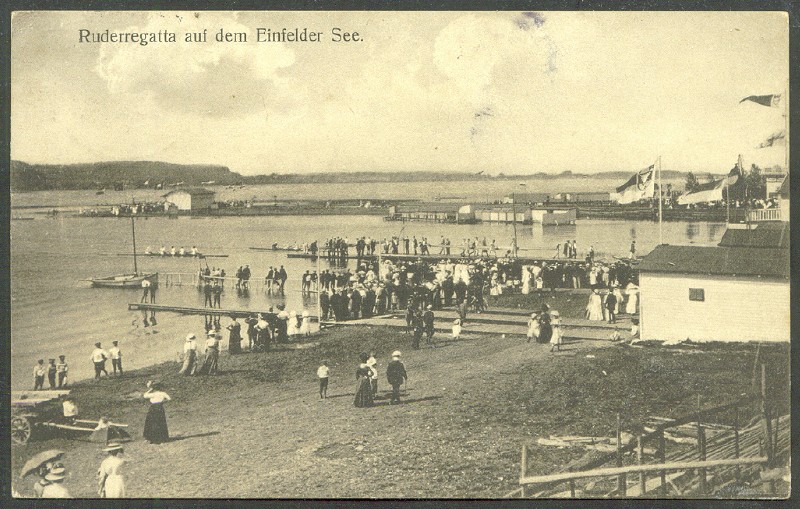 pc ger neumuenster regatta auf dem einfelder see pu 1915 photo of the boating area 