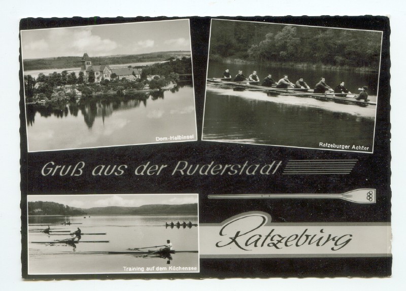 pc ger ratzeburg gruss aus der ruderstadt three b w photos
